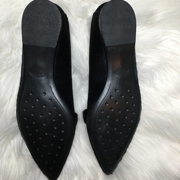 ❗️SOLD❗️Tod’s Calf Hair Leather Pointed Toe Flats - Picture 9 of 9